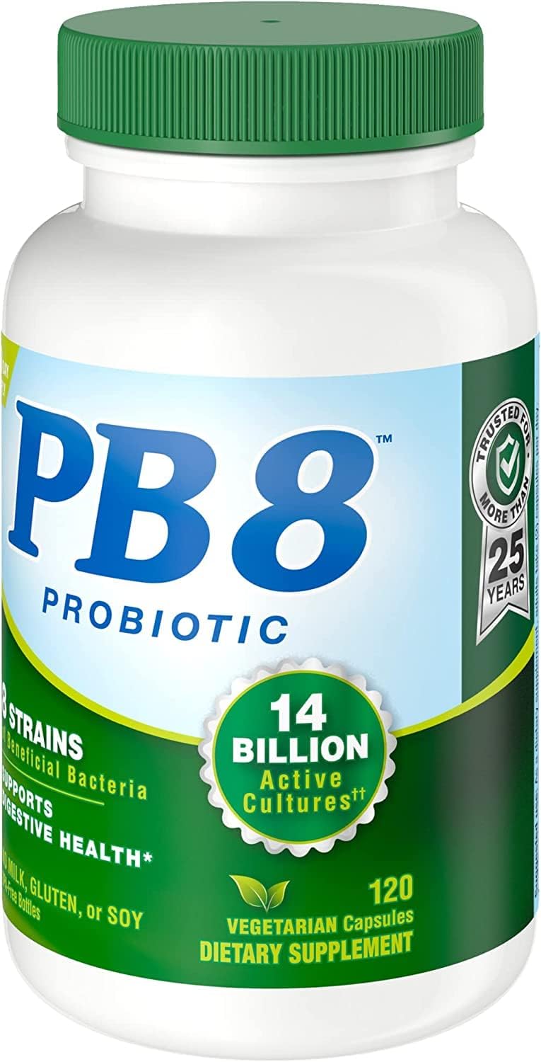 Nutrition Now PB8 Pro-Biotic Vegetarian Acidophilus - Pack of 3 - 120 Capsules Each