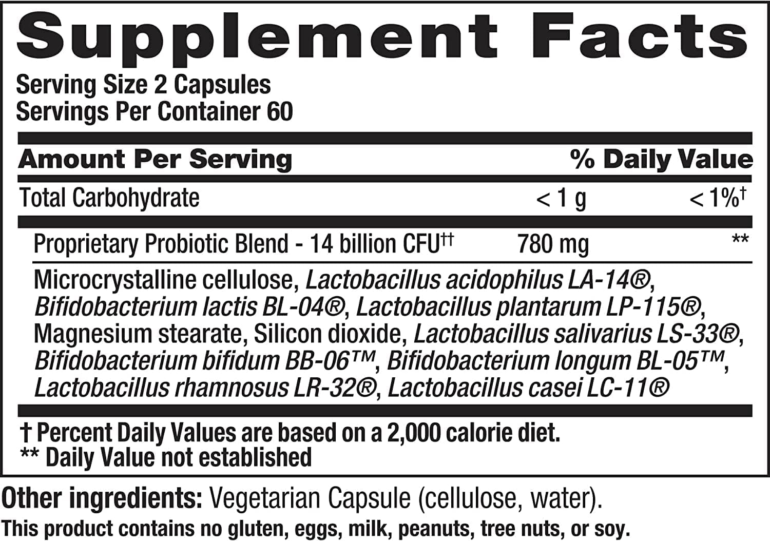 Nutrition Now PB8 Pro-Biotic Vegetarian Acidophilus - Pack of 3 - 120 Capsules Each